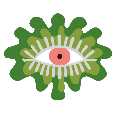 Green Eye Sticker