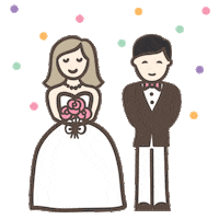 Wedding Sticker by Polka Dot Bride