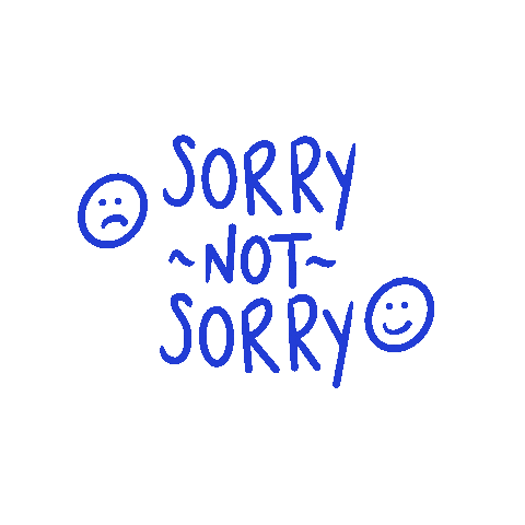 Sorry Sarcastic Sticker