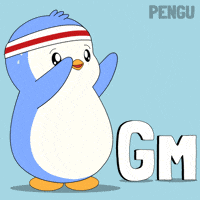 Working Out Good Morning GIF by Pudgy Penguins