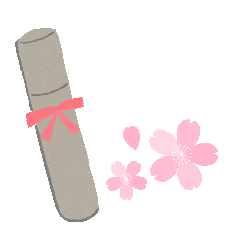 kurokawakaban giphyupload 桜 卒業 黒川鞄 Sticker