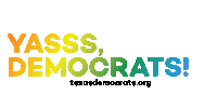 pride democrat Sticker by Texas Democrats