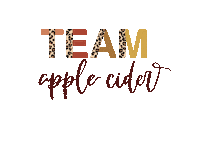 Loveandletteringbykatie team apple cheetah cider Sticker