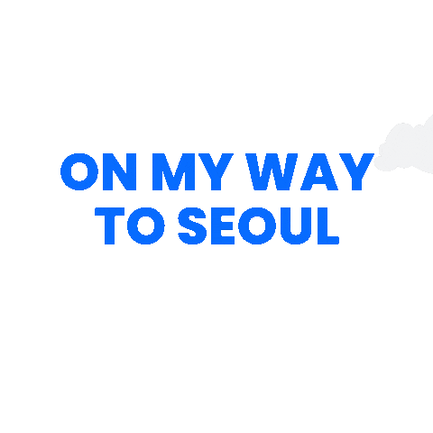 bluebasket giphyupload korea seoul onmyway Sticker