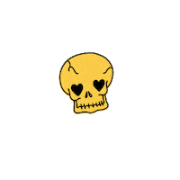 nikitaclothing heart skull skeleton nikita Sticker