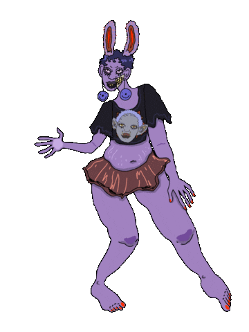 Wave Wink Sticker by BugznSlutz
