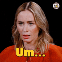 Awkward Emily Blunt GIF by First We Feast