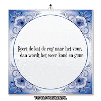 Kat Wijsheid Sticker by Tegelspreuken.nl