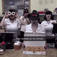 Dunkin Donuts Goth GIF by Respective