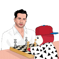 Penguin Chess Sticker by Pudgy Memez