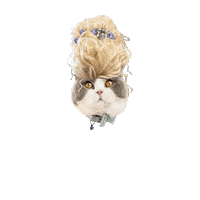 Marie Antoinette Cat Sticker by Cheshire & Wain