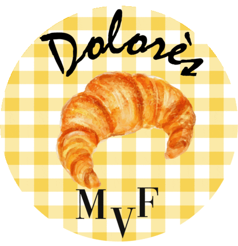 Vintage Croissant Sticker by mavyvintagefactory