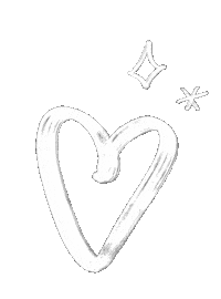 Blanco Heart White Sticker by Jenniferbrettdg