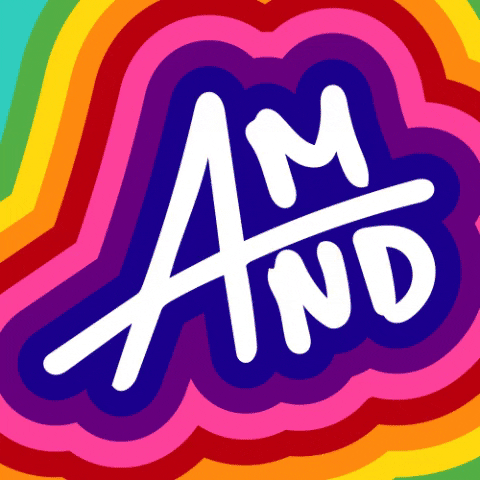 amanda5lima giphygifmaker art rainbow lettering GIF