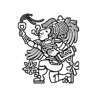 Aztec Warrior Cannabis Sticker by Mary y Juana® Beverages Co.