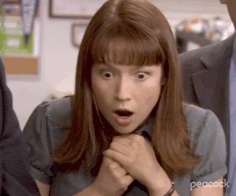 Shocked Season 6 GIF by The Office