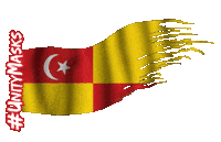 MelindaLooi mask flags sabah kualalumpur Sticker