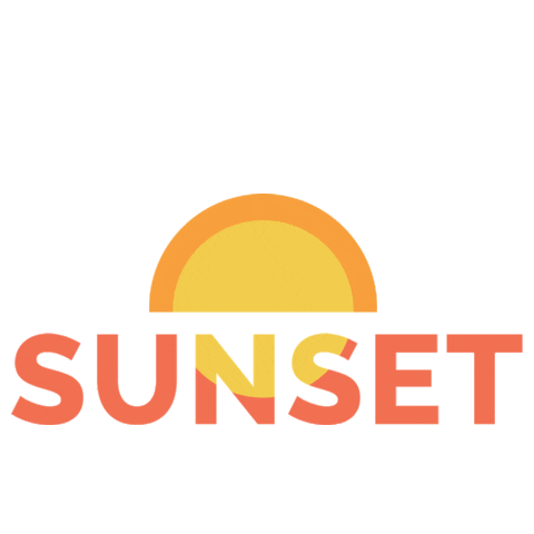 Sunset Happy Skin Sticker by Happy Skin Cosmetics