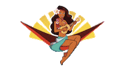 Ukulele Vahine Sticker by Aito