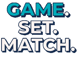 Tennis Court Win Sticker by shopDoubletake
