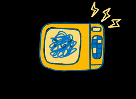 DancingLan_Doodles kawaii heat microwave appliance GIF