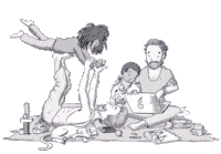 Two Dads Love Sticker by Mama McCool