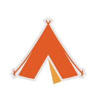 travelok summer camping hiking outdoors Sticker