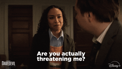 Are You Threatening Me Marvel Television GIF by Marvel Studios