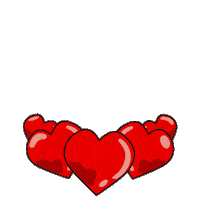 Love You Hearts Sticker by Silly Kitties