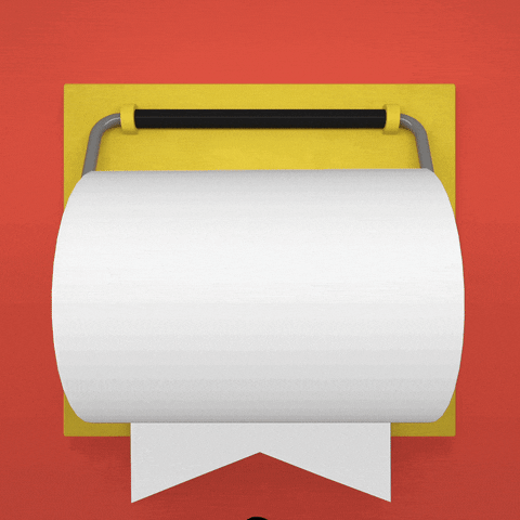 Toilet Paper Animation GIF by Leon Nikoo