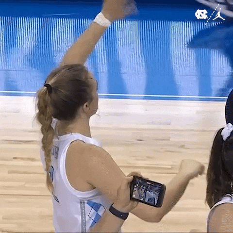 Waving North Carolina GIF by UNC Tar Heels