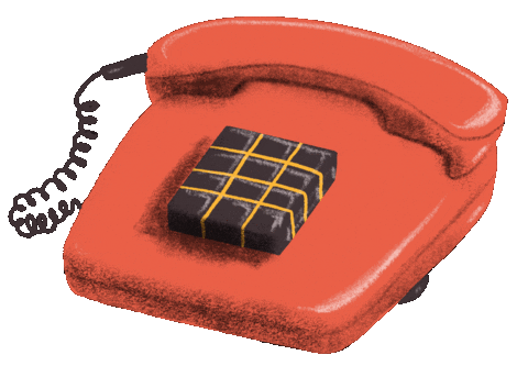 Vintage Phone Sticker