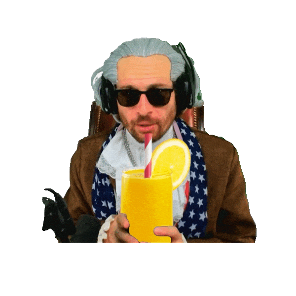 Orange Juice Drinking Sticker