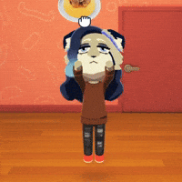 KaruSnep food scared mii censored GIF