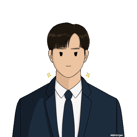 Korean Drama Man Sticker