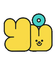 Happy Graffiti Sticker by Yubia