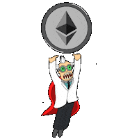 Rocket Web3 Sticker by 3dFrankenPunks