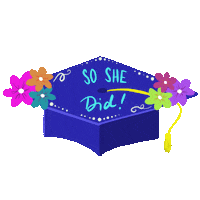 Flowers Graduation Sticker by UICWIEP