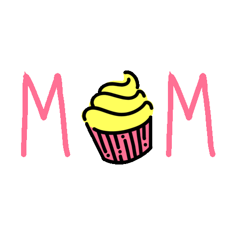 Mom Cupcake Sticker by Bij Roos op de Thee