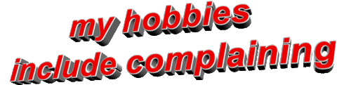 hobbies complaining Sticker by AnimatedText