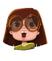 pauna happy girl star stars Sticker