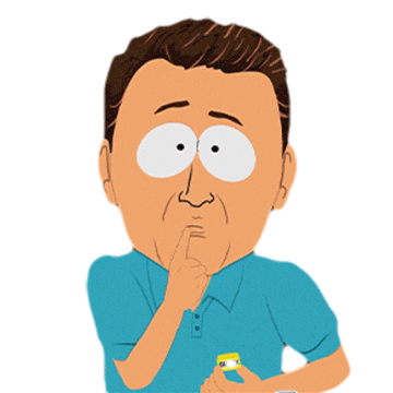 Thinking Sticker by South Park