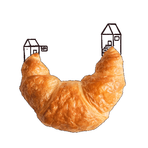 Bäckerei Croissant Sticker by Morgengold Frühstücksdienste
