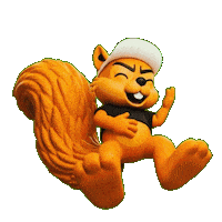 Squirrel Vichy Sticker