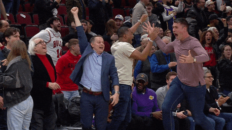 Shocked Chicago Bulls GIF by NBA