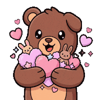 Teddy Bear Love Sticker by BEARISH