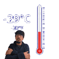 Negative Twenty Nine Degrees Sticker