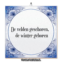 Winter Rust Sticker by Tegelspreuken.nl