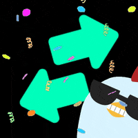KoinDX sunglasses confetti defi koinos GIF