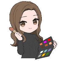 Girl Smile Sticker